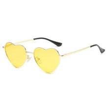 Load image into Gallery viewer, Metal Heart Shaped Sunglasses Candy Color Gradient Sun