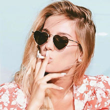 Load image into Gallery viewer, Metal Heart Shaped Sunglasses Candy Color Gradient Sun
