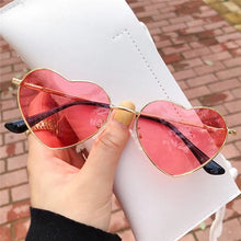 Load image into Gallery viewer, Metal Heart Shaped Sunglasses Candy Color Gradient Sun