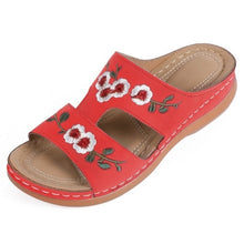 Load image into Gallery viewer, New Retro Summer Sandals Flowers Flat Sandals Ladies Casual