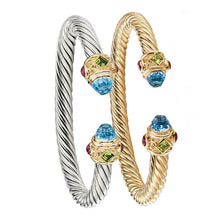 Load image into Gallery viewer, New Ultra Luxury Fashion Twists Stainless Steel Bangles