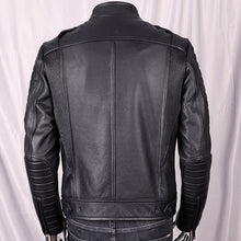 Load image into Gallery viewer, Cow Leather Man's Jacket Fashion Biker