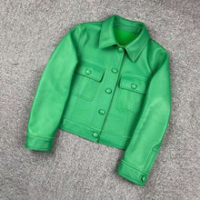 Load image into Gallery viewer, Leather Jacket Spring Autumn  Bomber Jacket