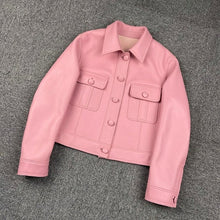 Load image into Gallery viewer, Leather Jacket Spring Autumn  Bomber Jacket