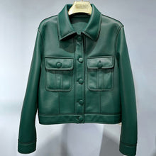 Load image into Gallery viewer, Leather Jacket Spring Autumn  Bomber Jacket