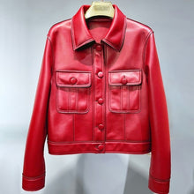 Load image into Gallery viewer, Leather Jacket Spring Autumn  Bomber Jacket
