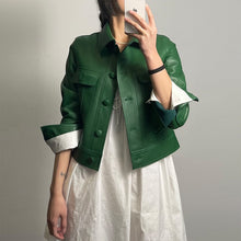 Load image into Gallery viewer, Leather Jacket Spring Autumn  Bomber Jacket