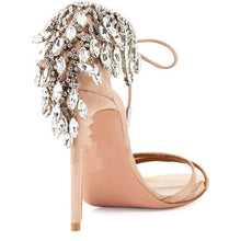 Load image into Gallery viewer, Spring New Sandals Rhinestone Thin High Heels Crystal Sandals