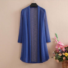 Load image into Gallery viewer, Long Cardigan Solid Color