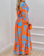 Load image into Gallery viewer, Long Sleeved Cutout V Neck Twist Summer Elegant Tie