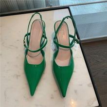 Load image into Gallery viewer, Spring Women Shoes Sling back Sandals Thin Low Heel Pointed