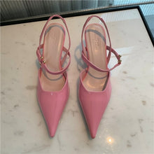 Load image into Gallery viewer, Spring Women Shoes Sling back Sandals Thin Low Heel Pointed