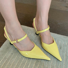 Load image into Gallery viewer, Spring Women Shoes Sling back Sandals Thin Low Heel Pointed