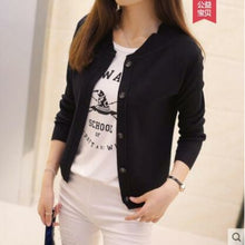 Load image into Gallery viewer, Spring and autumn new short loose sweater cardigan