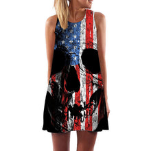 Load image into Gallery viewer, Round Neck Loose Sleeveless Vintage Dress
