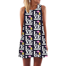 Load image into Gallery viewer, Round Neck Loose Sleeveless Vintage Dress