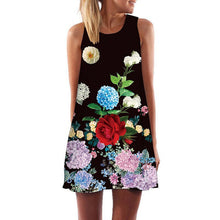 Load image into Gallery viewer, Round Neck Loose Sleeveless Vintage Dress