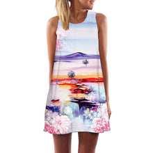 Load image into Gallery viewer, Round Neck Loose Sleeveless Vintage Dress