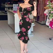 Load image into Gallery viewer, Elegant Slim Party Dress Fashion Off Shoulder Sexy Hollow