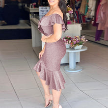 Load image into Gallery viewer, Elegant Slim Party Dress Fashion Off Shoulder Sexy Hollow