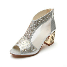 Load image into Gallery viewer, Sandals Fashion Chunky Heels Fish Mouth