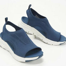 Load image into Gallery viewer, Summer Women Sandals Solid Color Mesh Wedge Shoes Hollow Out