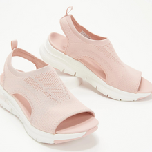 Load image into Gallery viewer, Summer Women Sandals Solid Color Mesh Wedge Shoes Hollow Out
