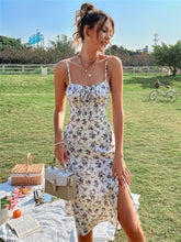 Load image into Gallery viewer, Sling Dress Sleeveless Floral Pastoral