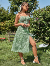 Load image into Gallery viewer, Sling Dress Sleeveless Floral Pastoral