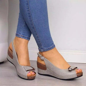 Woman Sandals Retro Wedge