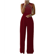 Load image into Gallery viewer, Playsuit Wide Leg Romper Casual Loose Solid