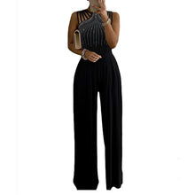 Load image into Gallery viewer, Playsuit Wide Leg Romper Casual Loose Solid