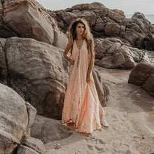 Load image into Gallery viewer, Sexy Sleeveless Necktie Maxi Dress Backless