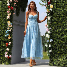 Load image into Gallery viewer, New sequins solid color sleeveless long temperament mid waist