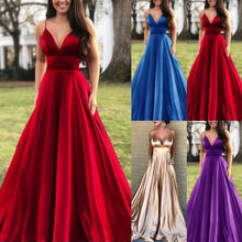 Load image into Gallery viewer, sexy V neck dress