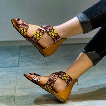 Load image into Gallery viewer, Flat sandals summer zipper open toe