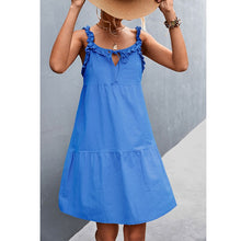 Load image into Gallery viewer, Loose A-line Dress Spaghetti Strap Solid Bohemian Beach