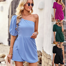 Load image into Gallery viewer, Retro Slash Neck Jumpsuit