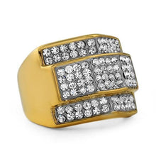 Load image into Gallery viewer, Custom Gold Stainless Steel Hip Hop Ring