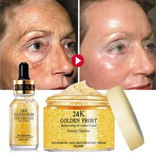 Load image into Gallery viewer, 24K Gold Face Serum Set Hyaluronic Acid Acne Serum Moisturizer Essence