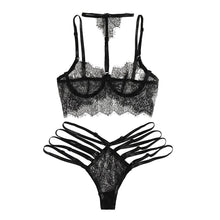 Load image into Gallery viewer, Temptation Lingerie Set Sexy Women Embroidery Lace Collar Bra Sexy