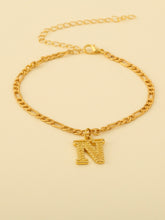 Load image into Gallery viewer, Capital Letters Anklet Gold plated 18k Environmentally