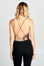 Load image into Gallery viewer, METALLIC SURPLICE BODYSUIT