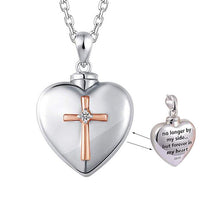 Load image into Gallery viewer, 2Styles Heart Cremation Urn Necklace For Ashes Urn Jewelry Memorial