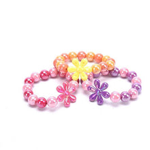 Load image into Gallery viewer, 2pcs Cute Flower Beads Bracelet For Baby Girls Adjustable Rope - Sophornlilly