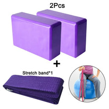 Load image into Gallery viewer, 2pcs Yoga Brick Eva Yoga Block Colorful Foam Block Bolster Yoga - Sophornlilly
