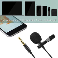 Load image into Gallery viewer, 3.5mm Microphone Mic Lavalier Portable Lightweight Musical Elements