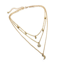 Load image into Gallery viewer, 3 Layer Necklace Pendant Women Clothing Accessories Necklace Multi