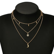 Load image into Gallery viewer, 3 Layer Necklace Pendant Women Clothing Accessories Necklace Multi