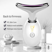Load image into Gallery viewer, 3 Modes 45℃ Heating Neck Massager Anti Wrinkle Beauty Devices EMS